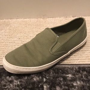 Green Slip Ons